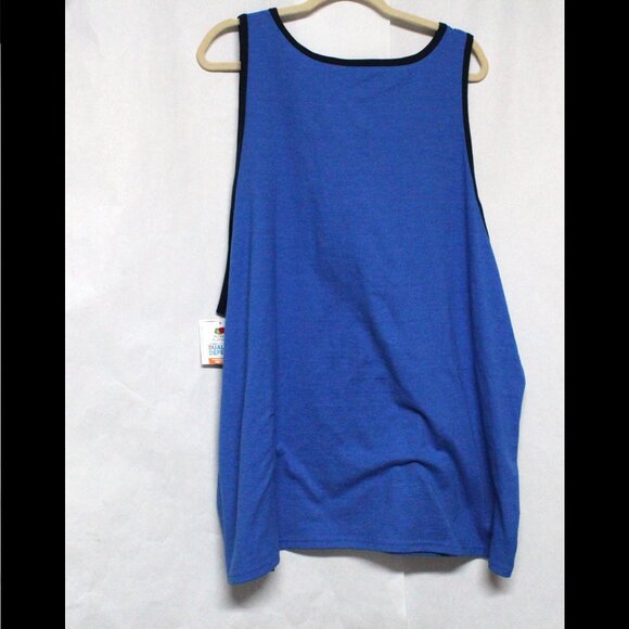 NWT Fruit Of The Loom Platinum Men’s 2XL 50-52 Shades of Blue Tank Top Shirt - Picture 2 of 7
